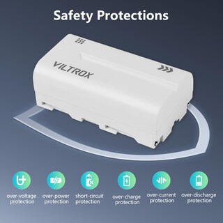 Foto 3 | Foto 3 | Batería Viltrox Np-f550 Li-ion 2200 Mah Paquete De 2 Unidades Para Sony - Venta Internacional.