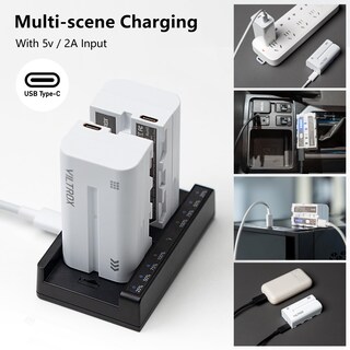 Foto 5 | Foto 5 | Batería Viltrox Np-f550 Li-ion 2200 Mah Paquete De 2 Unidades Para Sony - Venta Internacional.