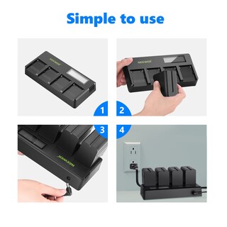 Foto 4 | Foto 4 | Cargador De Batería Neewer Np-f De 4 Canales Con Pantalla Lcd Para Sony Li-ion - Venta Internacional.