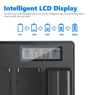 Foto 6 | Foto 6 | Cargador De Batería Neewer Np-f De 4 Canales Con Pantalla Lcd Para Sony Li-ion - Venta Internacional.