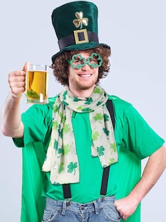 Foto 6 | Foto 6 | Bufanda Skylety De Algodón Con Estampado De Trébol Para El Día De San Patricio, 180 X 90 Cm - Venta Internacional.