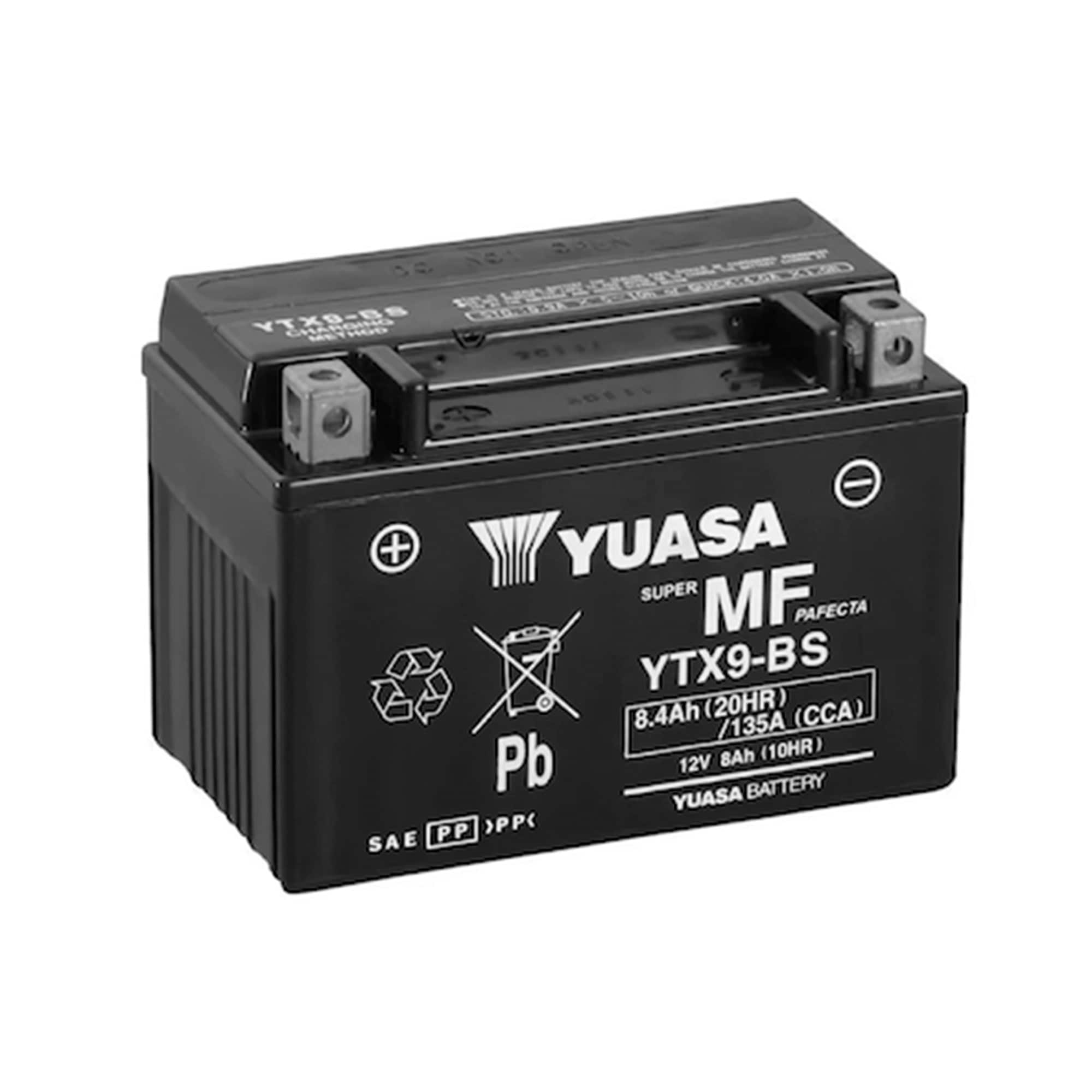 Batería para Moto Yuasa Ytx9-bs con Activador