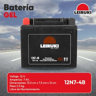 Foto 2 | Foto 2 | Bateria Gel Moto 12n7-4b Honda Yamaha Kawasaki Ktm Leiruki