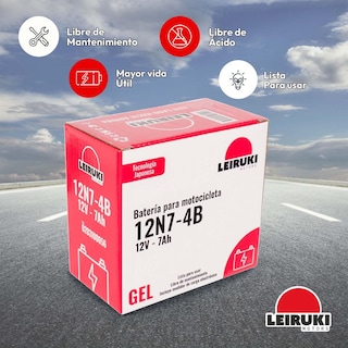 Foto 3 | Foto 3 | Bateria Gel Moto 12n7-4b Honda Yamaha Kawasaki Ktm Leiruki