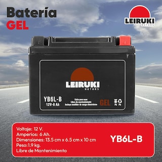 Foto 2 | Foto 2 | Bateria Gel Moto Yb6l-b Lithium150 Ft150 Cargo150 Leiruki