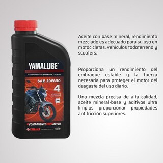 Foto 3 | Foto 3 | Caja De Aceite Mileral Para Moto Yamalube 4t 20w50 12pz Color Negro