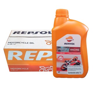 Foto 1 | Foto 1 | Caja De Aceite Sintetico Para Moto Repsol 4t 10w50 12pz Racing