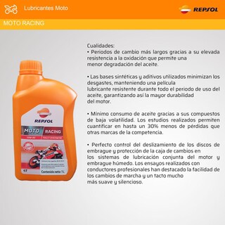 Foto 3 | Foto 3 | Caja De Aceite Sintetico Para Moto Repsol 4t 10w50 12pz Racing