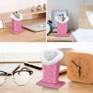 Foto 5 | Foto 5 | Soporte Para Anteojos Fintie Con Forro De Felpa, Antiarañazos, Rosa - Venta Internacional.