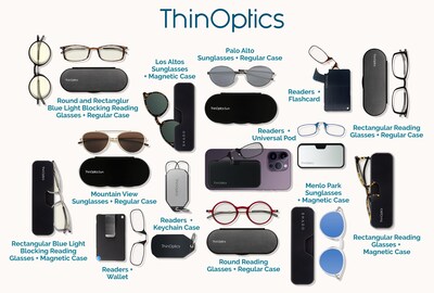 Foto 7 | Foto 7 | Funda Tipo Llavero Thinoptics Para Gafas De Lectura Negra 44 Mm +2.5d - Venta Internacional.