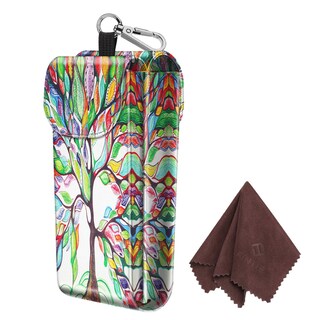 Foto 1 | Foto 1 | Funda Doble para Gafas Fintie Multicolor Portable de Piel Vegana - Venta Internacional