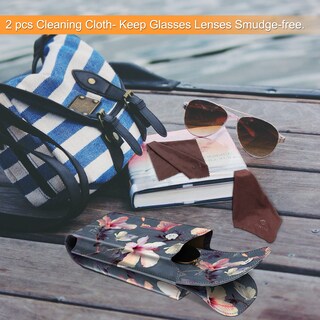 Foto 6 | Foto 6 | Funda Doble para Gafas Fintie con Mosquetón Piel Vegana - Venta Internacional
