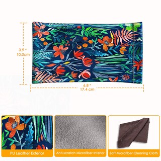 Foto 2 | Foto 2 | Funda para Gafas Fintie de Piel Vegana Suave con Paño de Limpieza - Venta Internacional