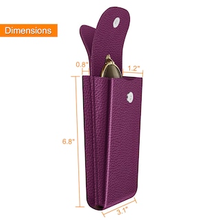 Foto 2 | Foto 2 | Funda Doble para Gafas Fintie Morada Piel Vegana con Gancho - Venta Internacional
