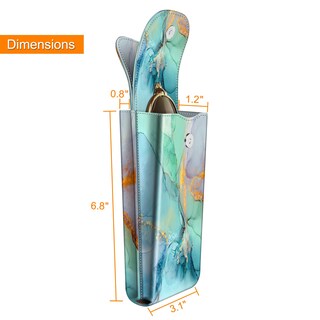 Foto 2 | Foto 2 | Funda Doble para Gafas Fintie Portátil de Piel Vegana color Esmeralda - Venta Internacional