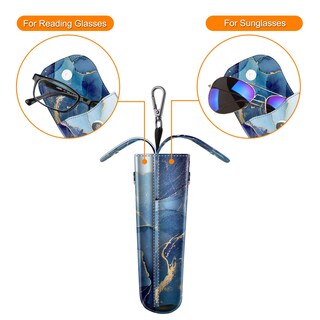 Foto 4 | Foto 4 | Funda Doble para Gafas Fintie Ocean Marble de Piel Vegana - Venta Internacional