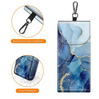 Foto 5 | Foto 5 | Funda Doble para Gafas Fintie Ocean Marble de Piel Vegana - Venta Internacional
