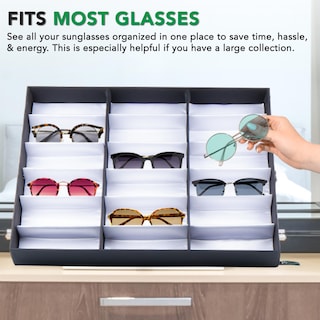 Foto 5 | Foto 5 | Caja Organizadora Para Gafas De Sol Prosource Con 18 Ranuras Y Cierre A Presión - Venta Internacional.