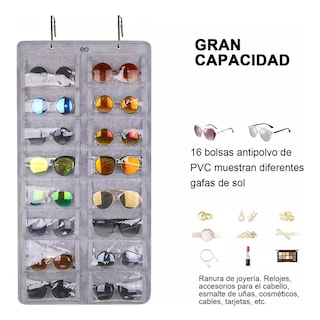 Foto 3 | Foto 3 | Organizador De Gafas De Sol De Suspensión A Prueba De Polvo Eo Safe Imports Esi-19908 Gris