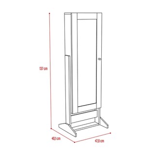 Foto 4 | Foto 4 | Espejo Joyero Prisma color Wengue Virtual Muebles