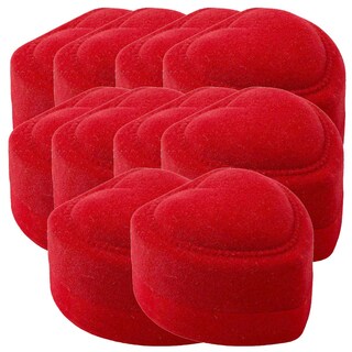 Foto 2 | Foto 2 | Alhajero en Forma de Corazón SmileFun MXVHT-006 color Rojo 10 Piezas