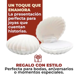 Foto 4 | Foto 4 | Caja de Anillo de Compromiso en Forma de Concha