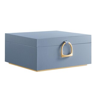 Foto 1 | Foto 1 | Joyero Songmics Misty de 2 Capas con Asa y Bandeja Azul - Venta Internacional