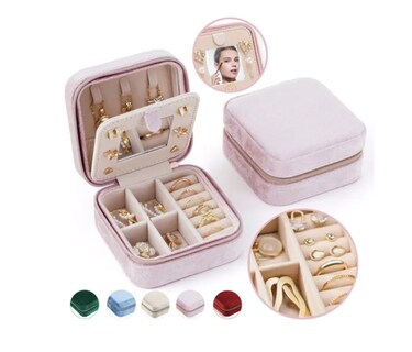 Foto 1 | Foto 1 | Alhajero Xtellar Mini Caja Joyero Con Espejo Portátil Viaje
