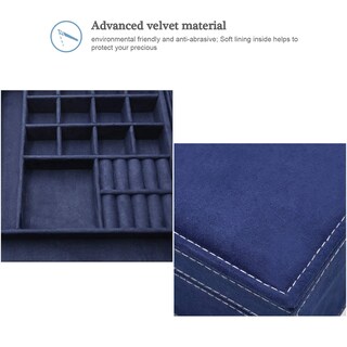 Foto 6 | Foto 6 | Organizador De Joyero Procase Velvet De 2 Capas Para Mujer - Venta Internacional.