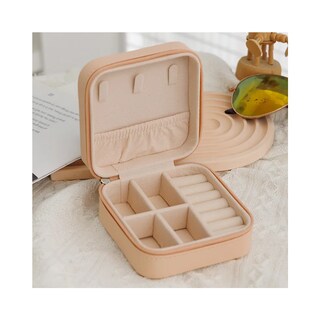 Foto 5 | Foto 5 | 2pcs Joyero Lab.g De Viaje Pequeño Caja De Almacenamiento Portátil Rosa Claro