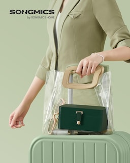 Foto 2 | Foto 2 | Joyero Songmics Travel Organizador De 2 Capas, Color Verde Bosque - Venta Internacional.