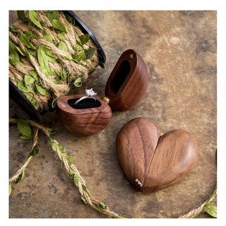 Foto 4 | Foto 4 | Caja Corazón Giratoria de Madera para Anillos Lab.g Cafe