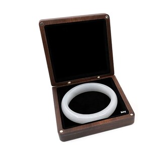 Foto 1 | Foto 1 | Caja De Madera Nogal Colgante Para Collar Estuche De Joyería Belug, Cafe Negro Cuadrado