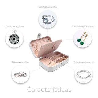 Foto 3 | Foto 3 | Organizador De Joyas Estuche Eo Safe Imports Esi-19637 Blanco