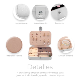 Foto 4 | Foto 4 | Organizador De Joyas Estuche Eo Safe Imports Esi-19637 Blanco