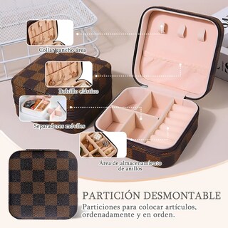 Foto 4 | Foto 4 | Caja De Almacenamiento De Franela Portátil De Viaje Belug Cafe Claro Y Oscuro Cuadros