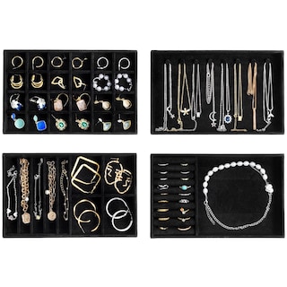 Foto 1 | Foto 1 | Bandejas Organizadoras De Joyas Procase Apilables Para Cajones, Color Negro - Venta Internacional.