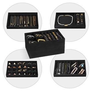 Foto 4 | Foto 4 | Bandejas Organizadoras De Joyas Procase Apilables Para Cajones, Color Negro - Venta Internacional.