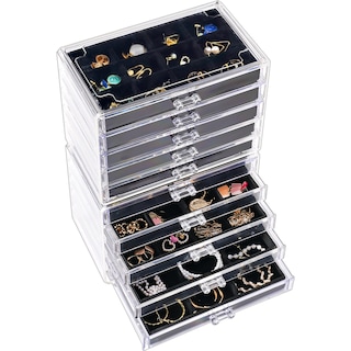 Foto 1 | Foto 1 | Joyero Procase, Organizador De Pendientes, 10 Cajones, Color Negro - Venta Internacional.