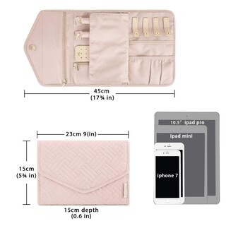 Foto 4 | Foto 4 | Bolsa Organizadora De Joyas Bagsmart Travel Roll, Color Rosa Suave - Venta Internacional.
