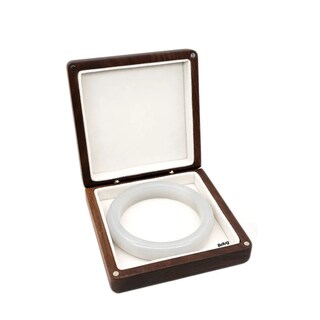 Foto 1 | Foto 1 | Caja De Madera Nogal Colgante Para Collar Estuche De Joyería Belug, Cafe Beige Cuadrado Delgado