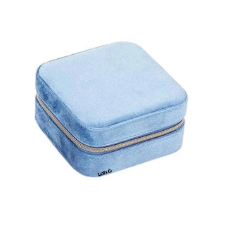 Foto 1 | Foto 1 | Alhajero Mini Caja Joyero Con Espejo Portátil Viaje Lab.g, Azul Cielo