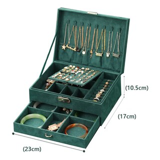 Foto 5 | Foto 5 | Estuche Caja Joyería Retro Multifuncional Lab.g Verde