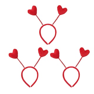Foto 5 | Foto 5 | Diadema Huoguo Tela Roja Con Forma De Corazón De Amor Para El Día De San Valentín - Venta Internacional.
