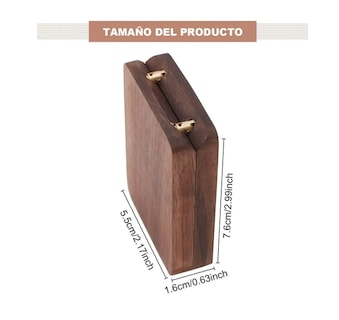 Foto 2 | Foto 2 | Caja Giratoria De Madera Nogal Para Anillos De Compromiso