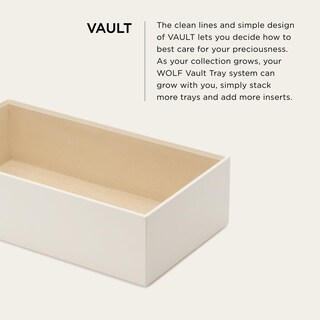 Foto 2 | Foto 2 | Bandeja Vault Tray Wolf 4 Vault Deep De Piel Vegana Color Marfil - Venta Internacional.