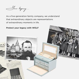 Foto 6 | Foto 6 | Joyero Wolf Heritage Mini Ovalado Con Funda De Viaje - Venta Internacional.
