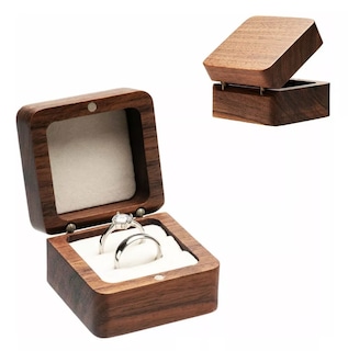 Foto 1 | Foto 1 | Caja De Madera Xtellar Nogal Anillos Marrón