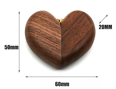 Foto 4 | Foto 4 | Caja Corazón Xtellar De Madera Para Anillos Marron