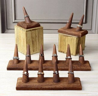 Foto 4 | Foto 4 | Exhibidor De Madera Xtellar De Anillos Marron